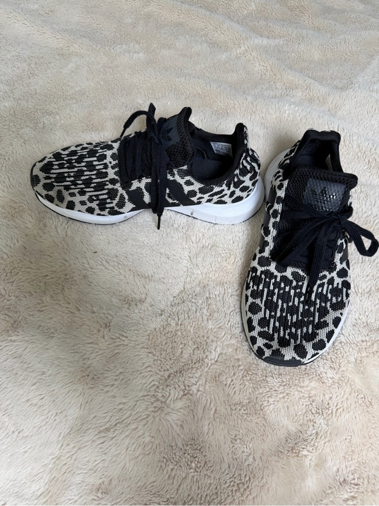 adidas Shoes - adidas Black and White Patterned Athletic Sneakers